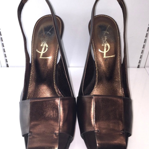 Ubers St Laurent Square Tor Sling Backs - Picture 1 of 4